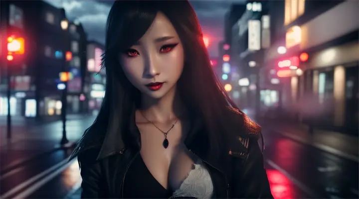 a shadowy female vampire stalks yuna, cute yuna, 2, sexy shabby outfit, scared, desperate, viewer walking home late at night in Tokyo, yuna calls out for help and runs towards them, damsel in distress, stormy night, (best quality,4k,8k,highres,masterpiece:1.2),ultra-detailed,(realistic,photorealistic,photo-realistic:1.37),HDR,UHD,studio lighting,ultra-fine painting,sharp focus,physically-based rendering,extreme detail description,professional,vivid colors,bokeh,hyper-detailed,cinematic lighting,dramatic,chiaroscuro,moody,atmospheric,dark,gloomy
