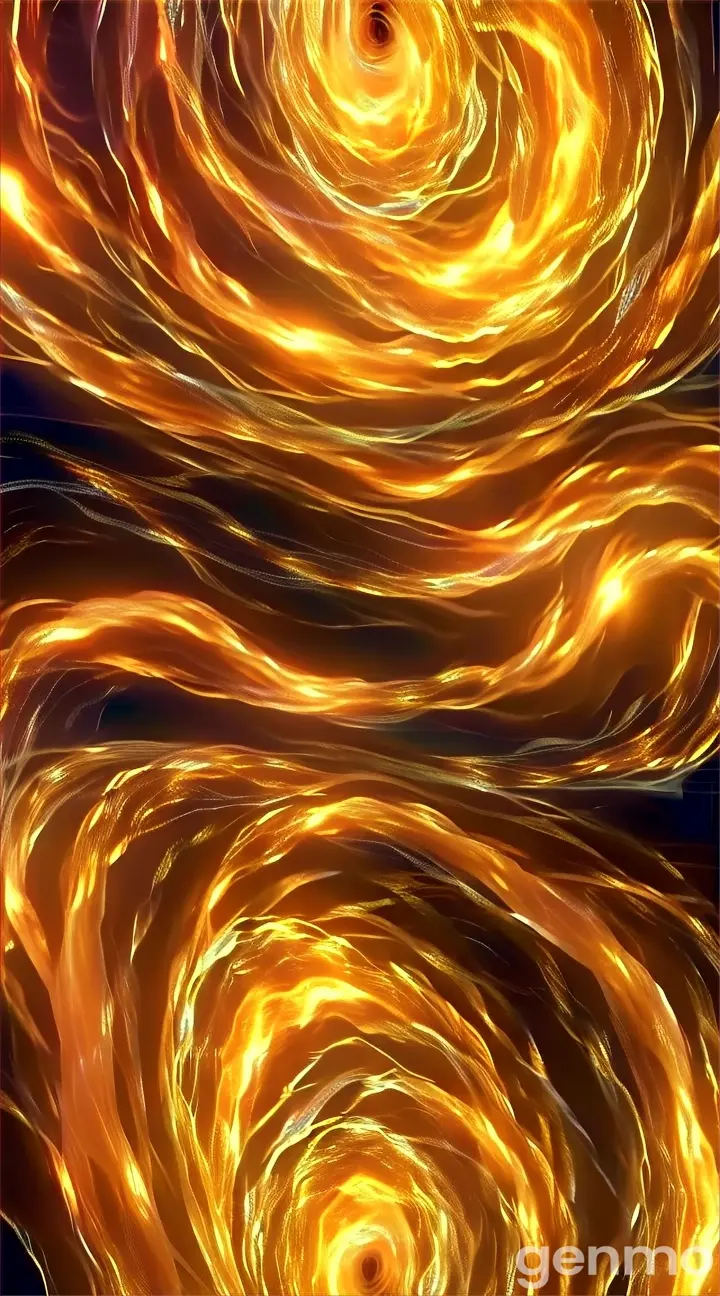 a close up of a spiral of fire