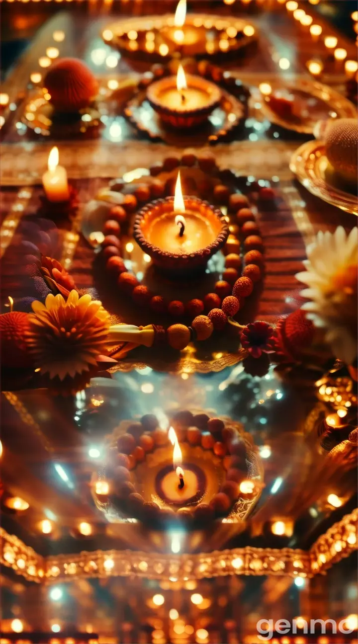 a couple of candles that are on a table