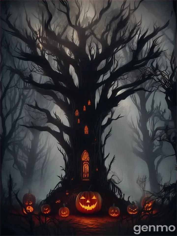 halloween forest decoration
