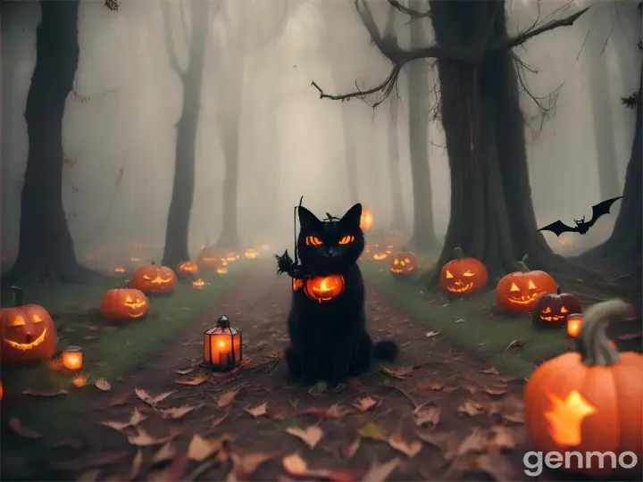 halloween forest decoration
