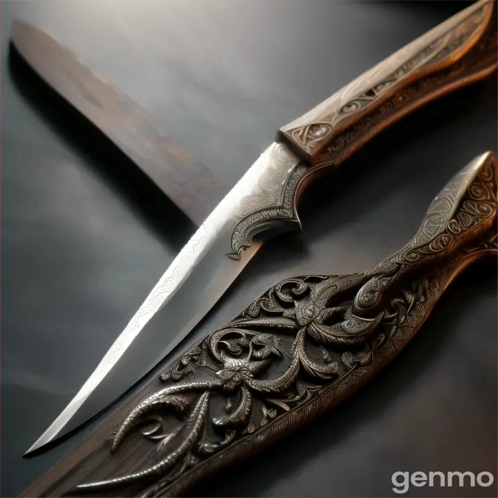 cuchillo incustrado