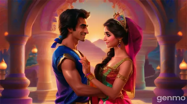 Aladdin and princess Yasmin 