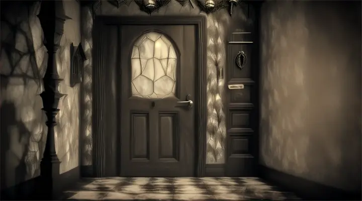 scary door, witch room, halloween