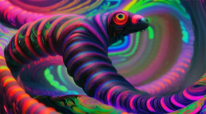 forest worm, dmt realm