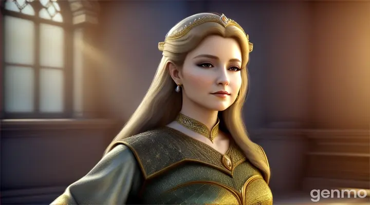 
 princess Elara’s  mother

 3d animation 