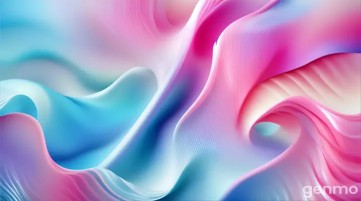 an abstract background of pink and blue waves