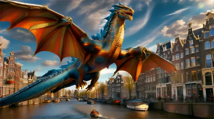 dragon, Amsterdam canals