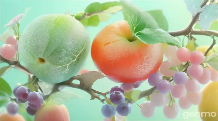 a bunch of fruit that are on a branch