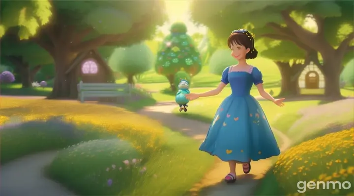 And so, with her magical shoes and her heart of gold, Mary lived happily ever after, spreading joy wherever she went.    3d animation