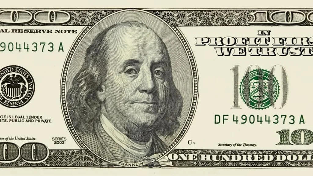 a close up of a one dollar bill