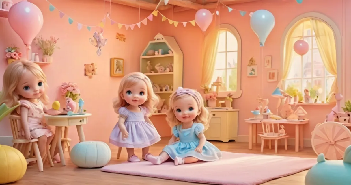 a group of dolls that are sitting on a rug, baby dolls, beautiful, dolls are playing, dolls are smilling