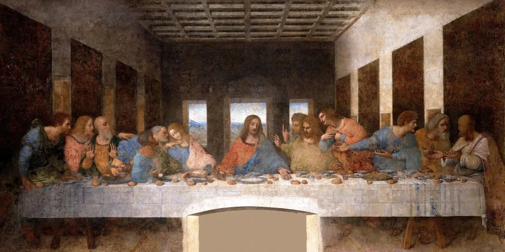 a painting of the last supper of jesus