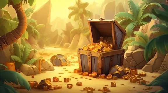 falling money with golden background