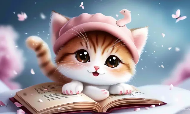 book, cartoon, cat, felidae, publication, fawn, eyelash, font, art, whiskers