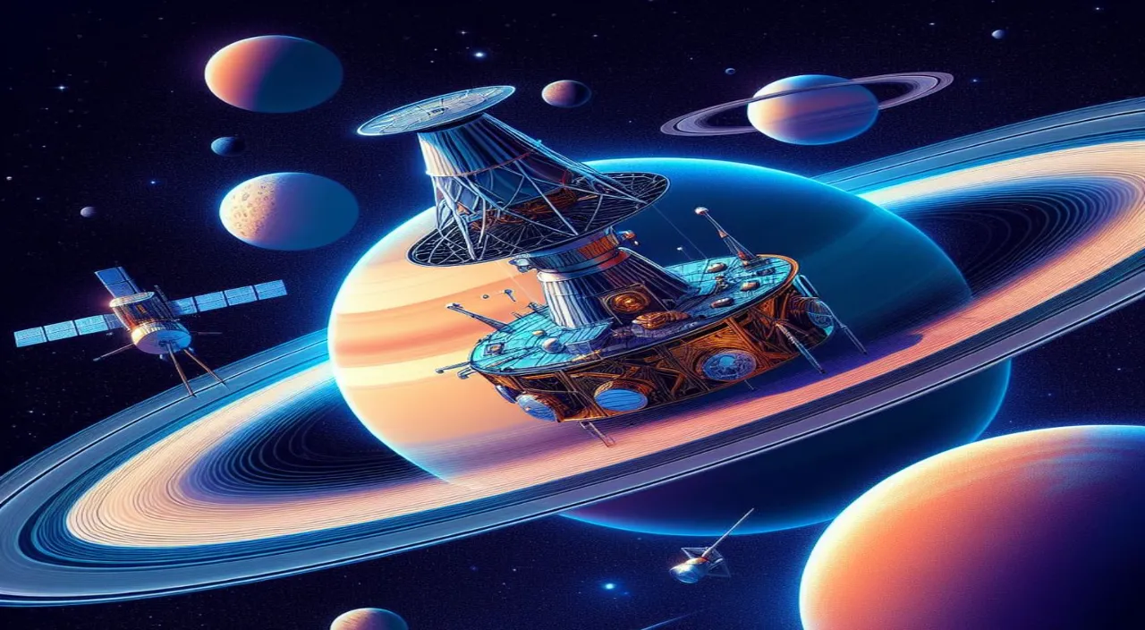 an artist's rendering of a space station in the solar system