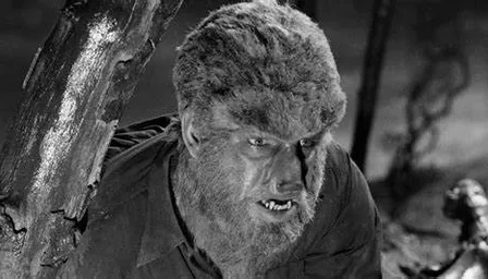 a wolfman from a vintage movie