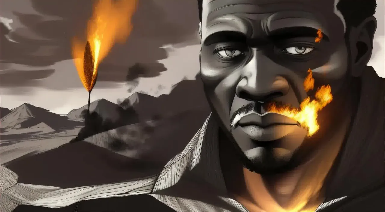 a thinking man from Africa, 2d animation