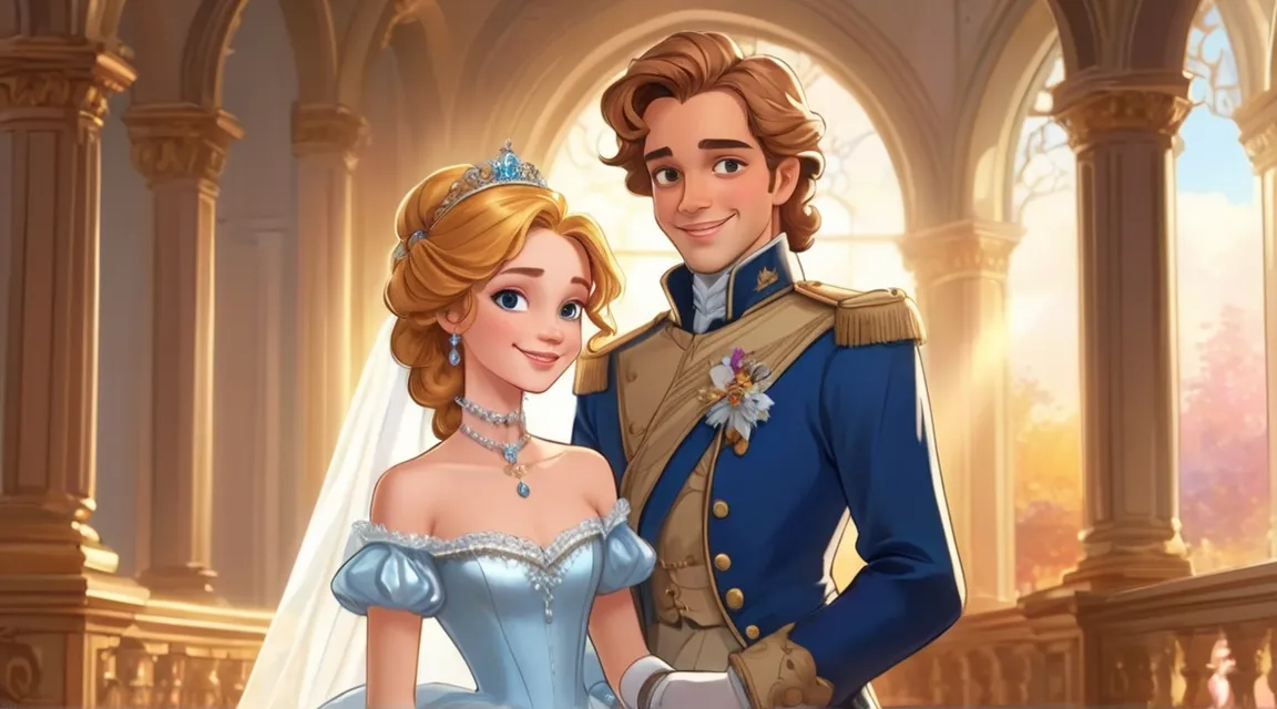 a man and a woman dressed up as princesses