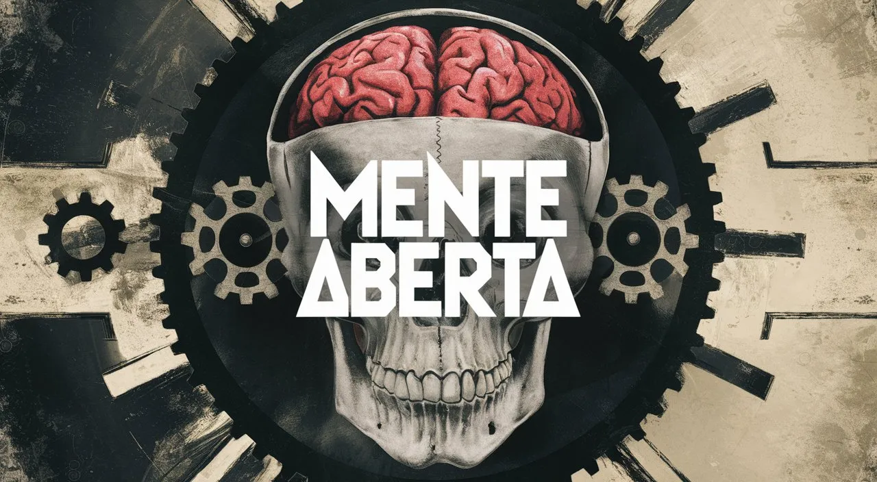 a picture of a brain with the words mente aberta on it