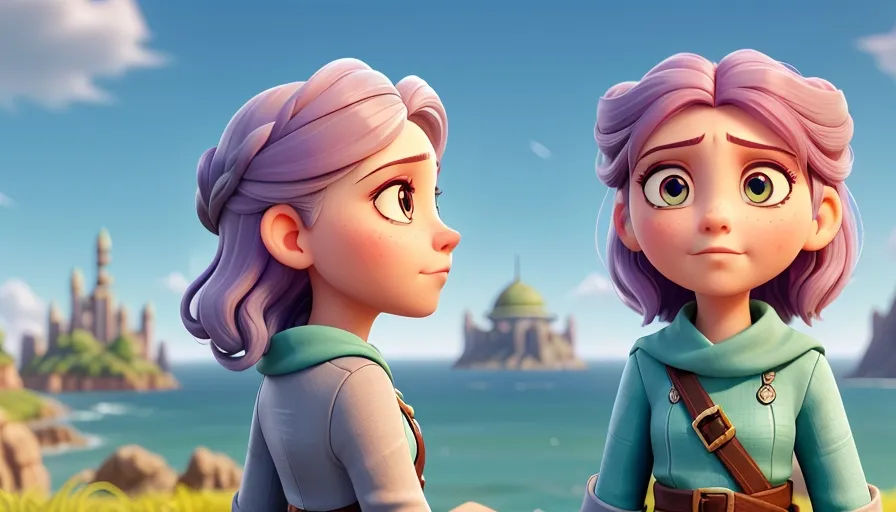 As she gazes ahead towards the horizon, Elara's eyes shine with determination and curiosity, eager to embrace whatever wonders and trials lie ahead on her continuing journey beyond the Secret Kingdom.