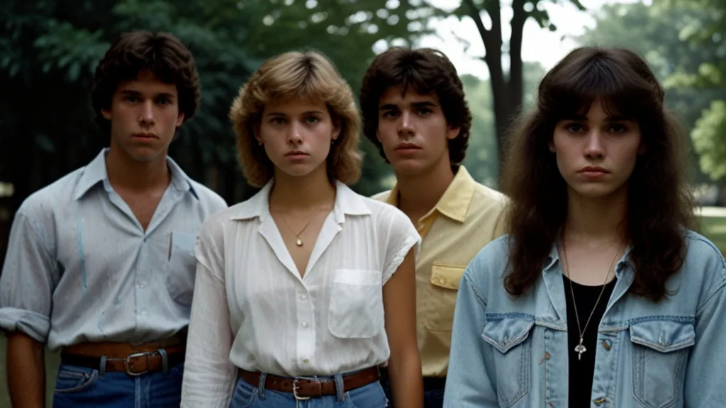 a group of young people standing next to each other