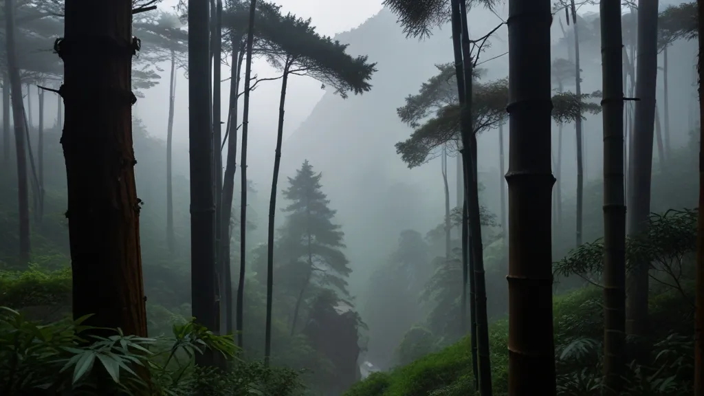 a forest filled with lots of tall trees