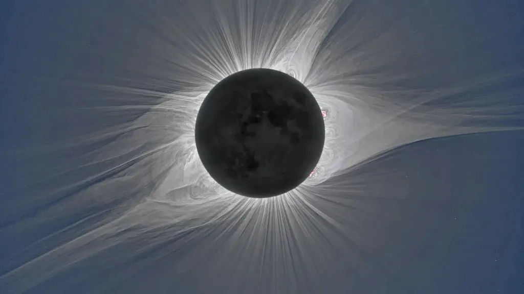 a solar eclipse is seen in the sky