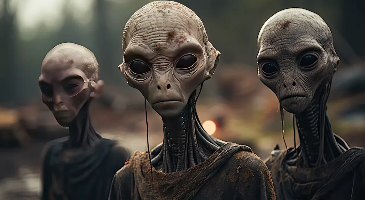 a group of alien men standing next to each other FACIAL MOVEMENT LOOKING AROUND 