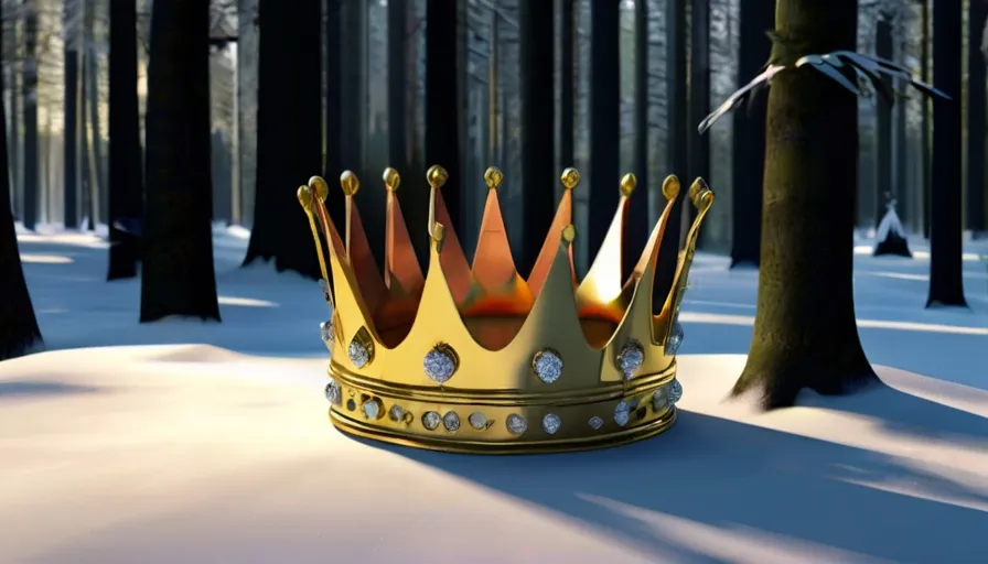 As the crown was placed back on its rightful spot, the entire forest shimmered with joy.