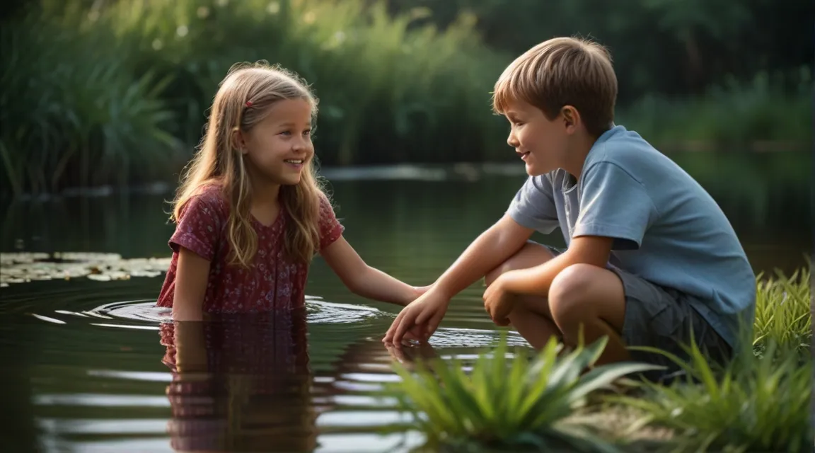 hair, water, smile, facial expression, people in nature, plant, human, human body, happy, gesture