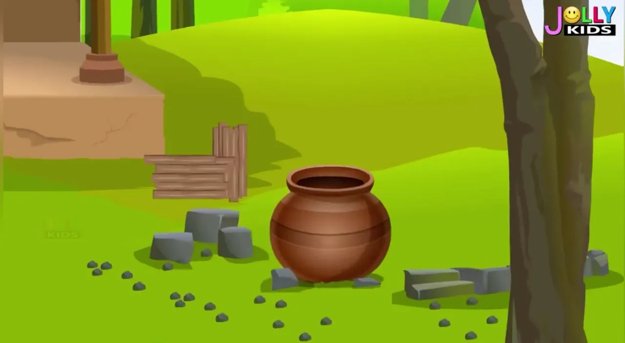 a cartoon picture of a pot in the grass 3d ultra HD