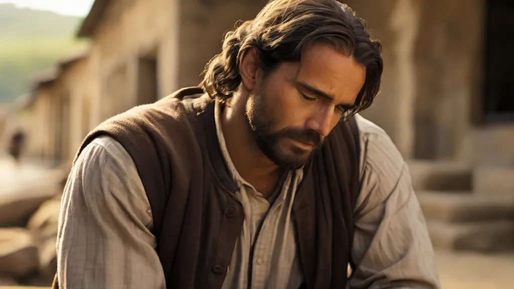 a man with long hair and a beard wearing a vest