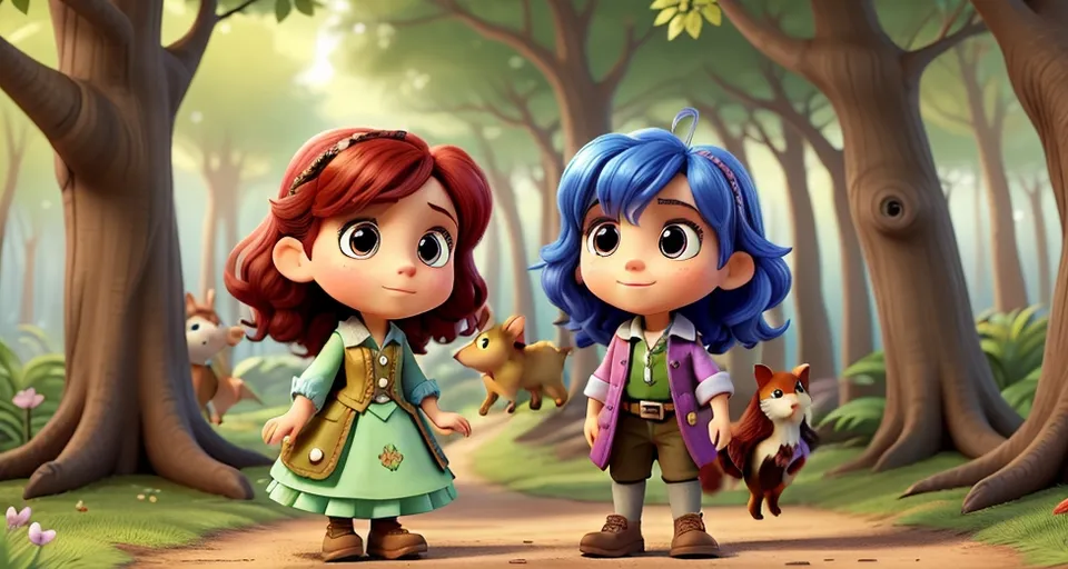 Meet Aria, a curious and adventurous young fairy, and her faithful friend Ollie, a playful woodland creature. Together, they embark on a journey that will change the fate of the forest forever."