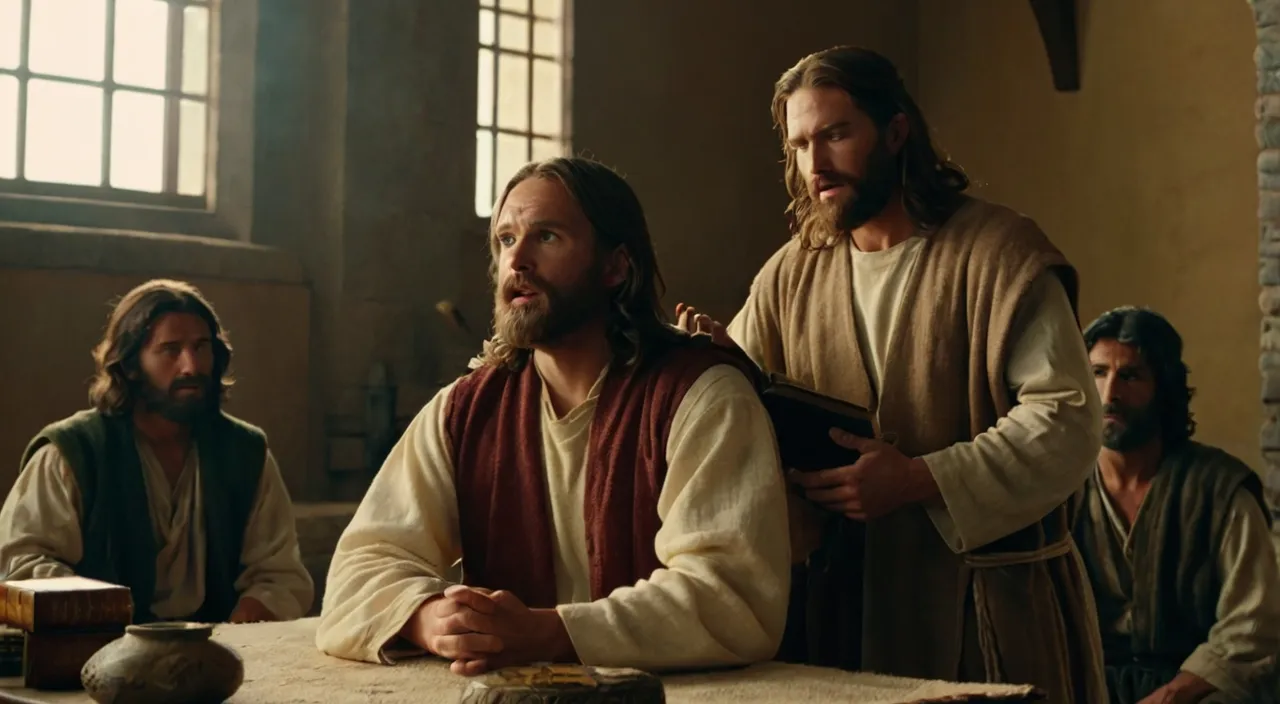 a group of men sitting around a table