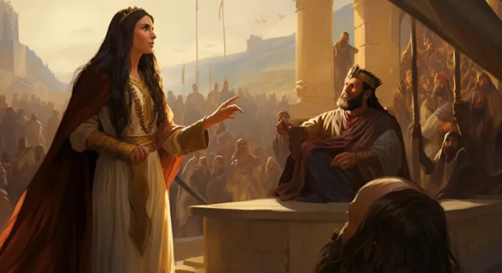 esther from the bible approach a king