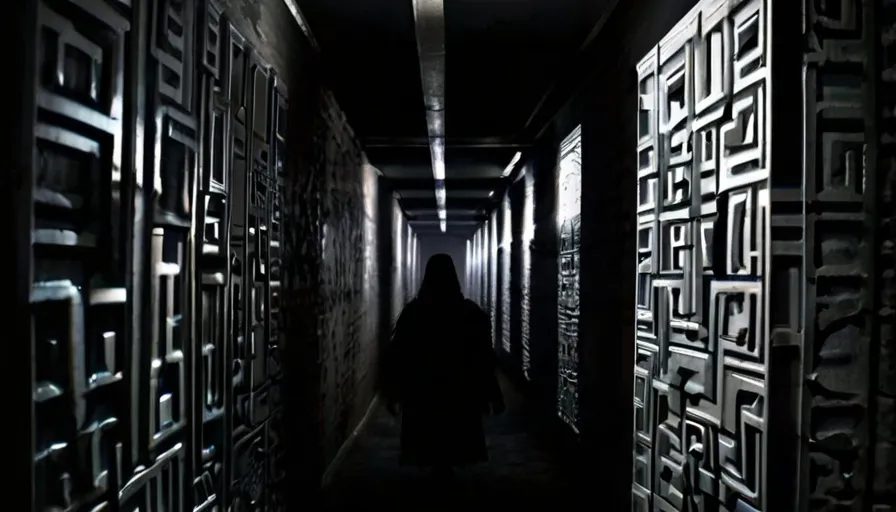 Anna explored the dark corridors, her footsteps echoing eerily as she went deeper into the maze-like structure.