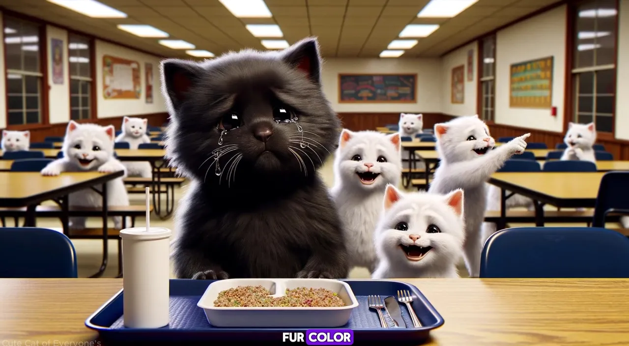 a group of cats that are sitting in front of a plate of food