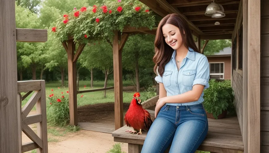 plant, flower, bird, photograph, smile, leg, leaf, phasianidae, grass, tree