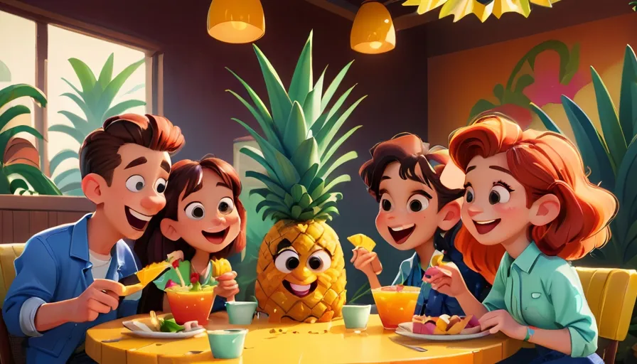 smile, food, plant, tableware, cartoon, orange, happy, fruit, natural foods, fun