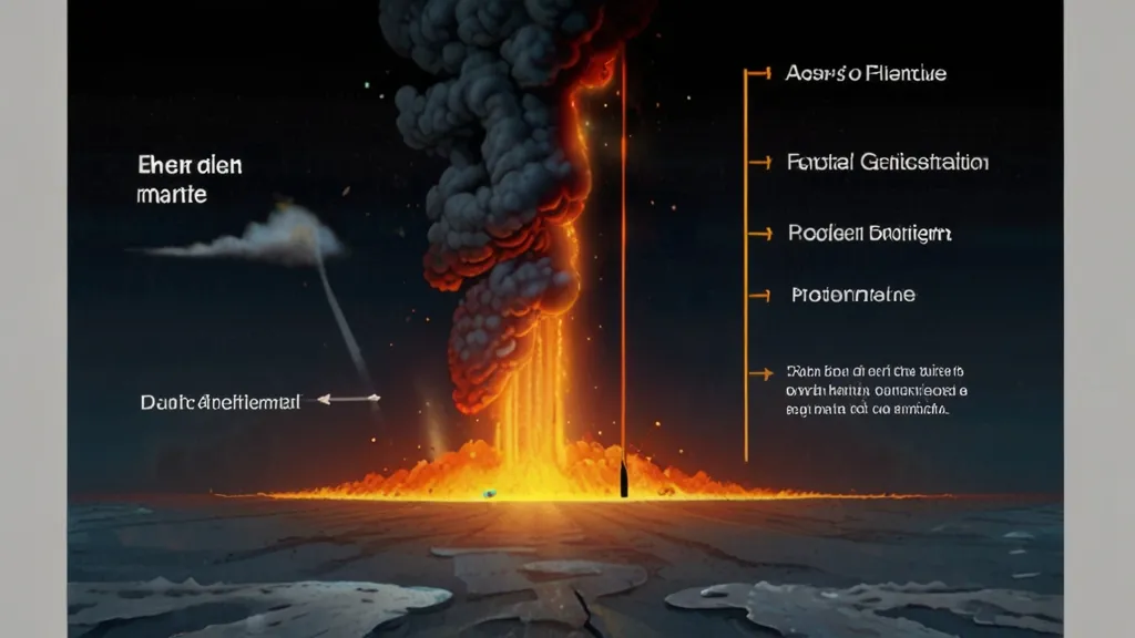 a diagram of the structure of a volcano