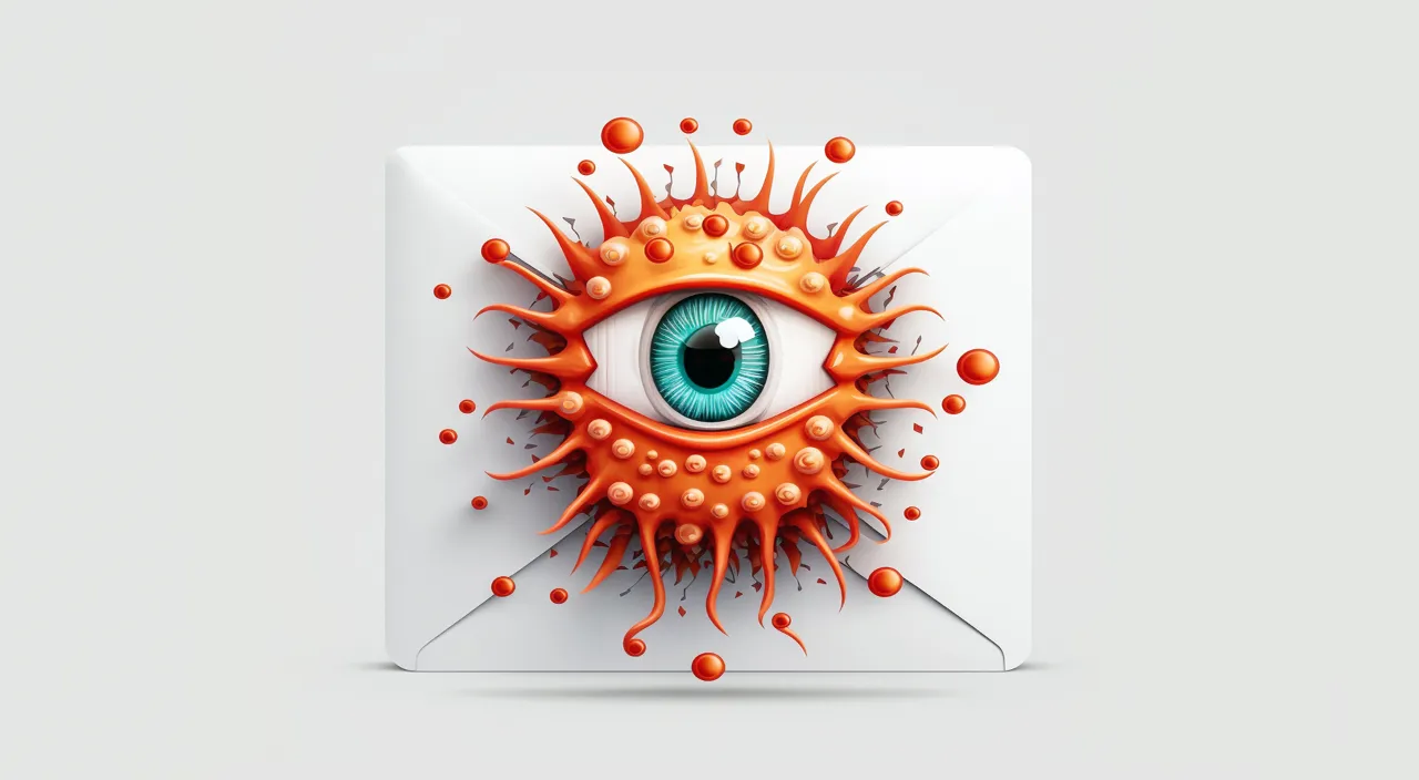 e-mail virus, blinking eye