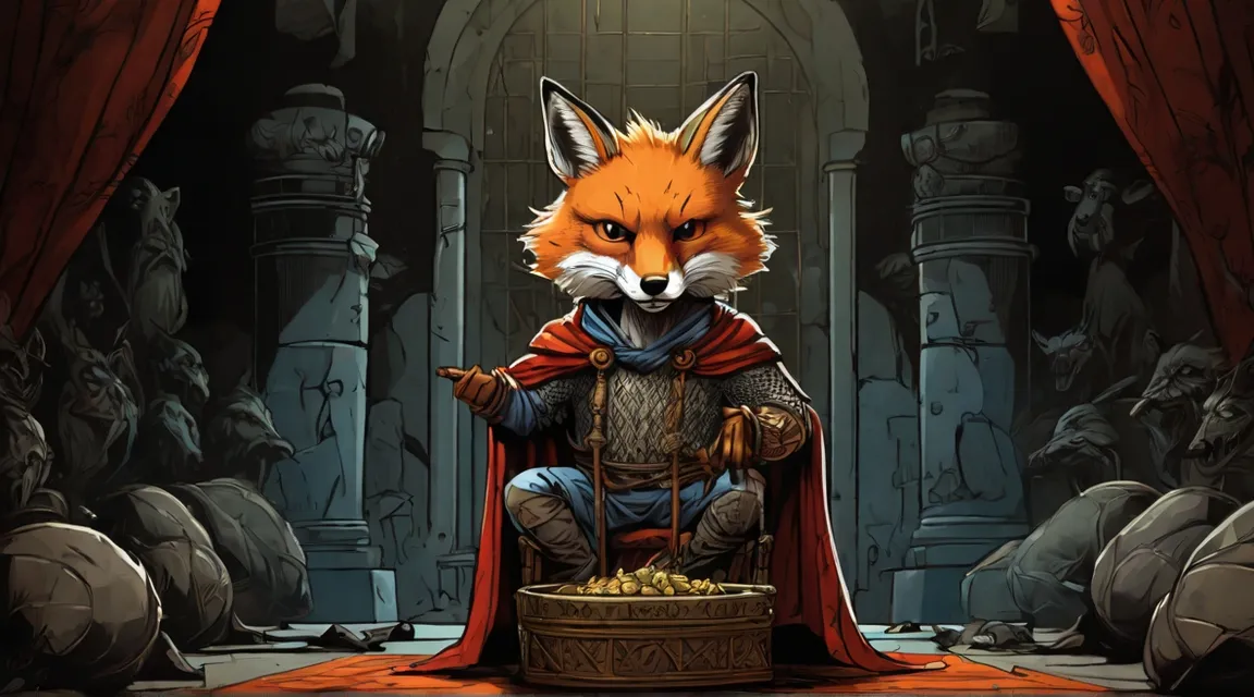 a red fox took the sieve from the king 