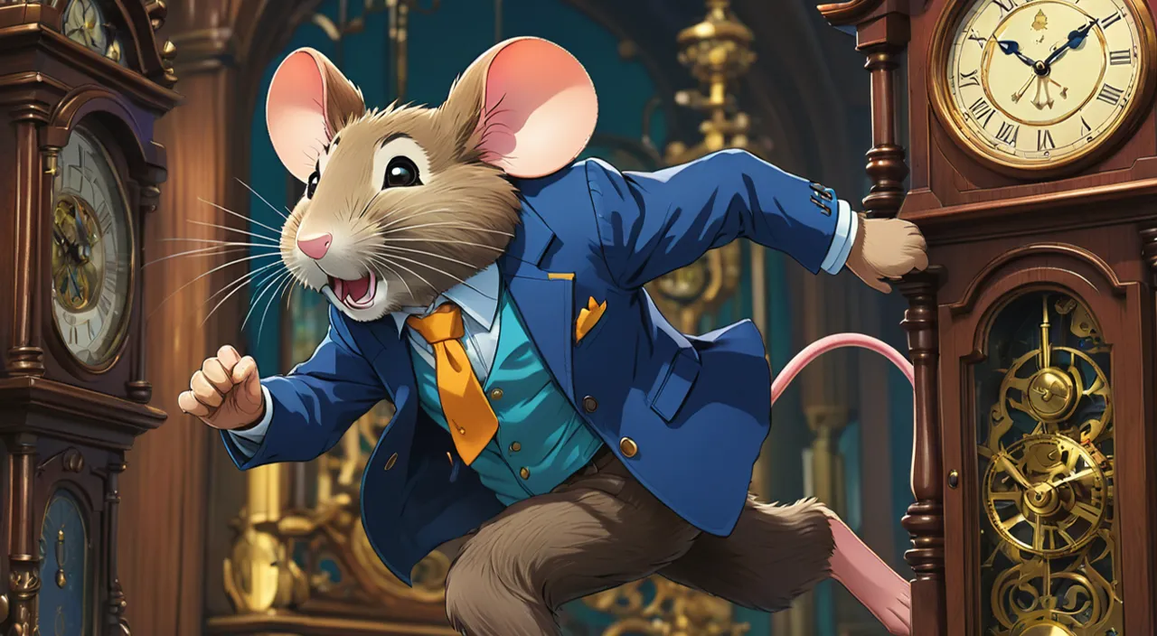 a cartoon mouse in a suit and tie