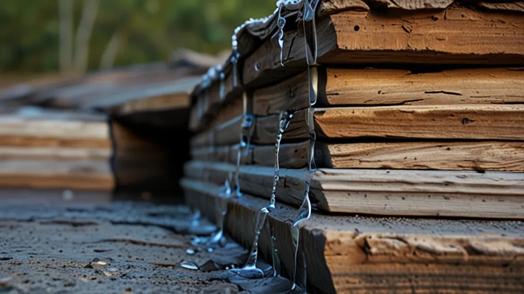 a pile of wood sitting on top of a wooden floor