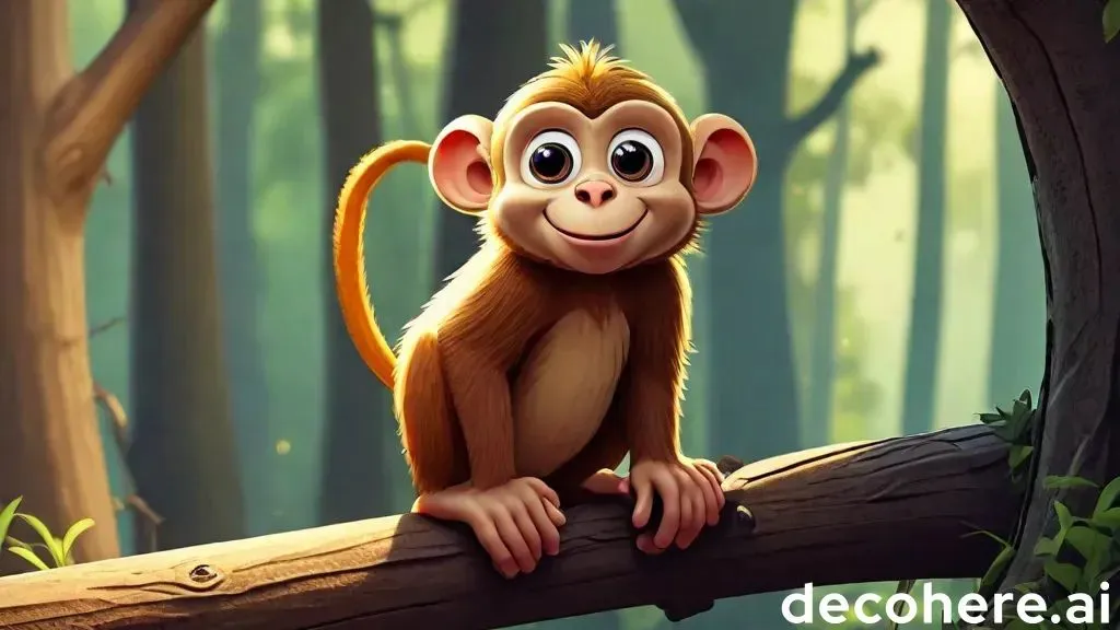 a monkey sitting on top of a tree branch