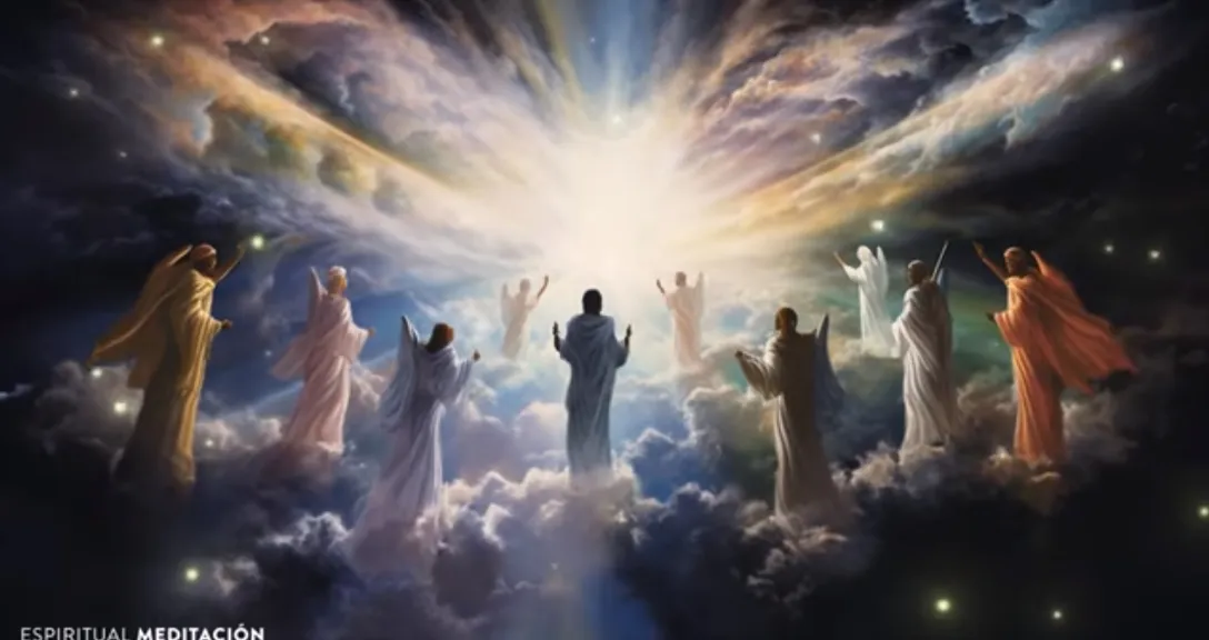 a painting of the ascension of jesus