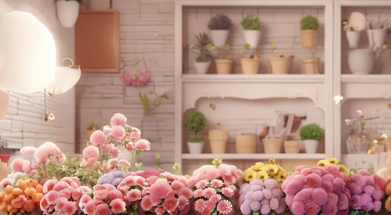 a bunch of flowers that are sitting on a table