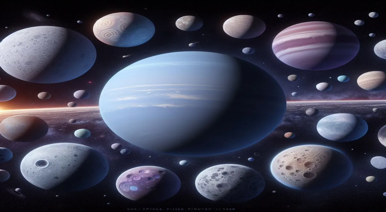 an artist's rendering of the planets in the solar system