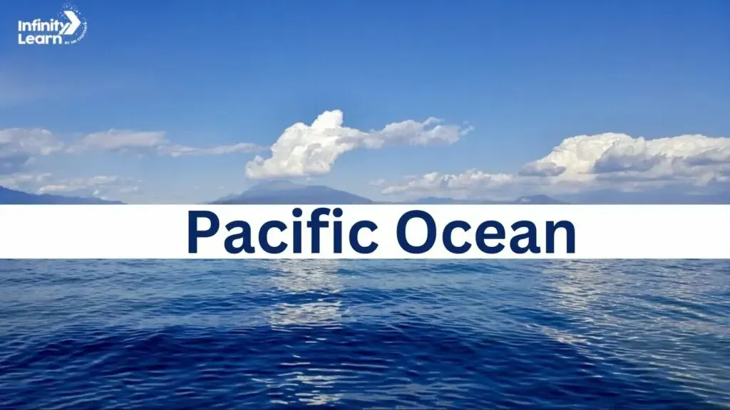 a picture of the ocean with the words pacific ocean